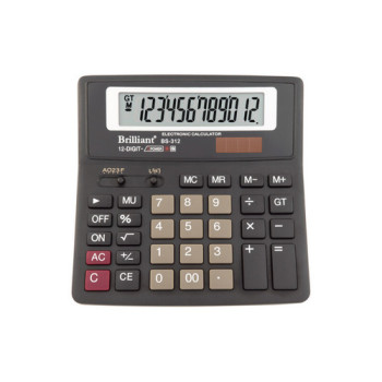 Калькулятор 12 разрядный BS-312 (155x155x35)