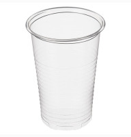 Стакан (200мл *100шт) пластиковий прозрачный для горячих и холодных напитков Україна