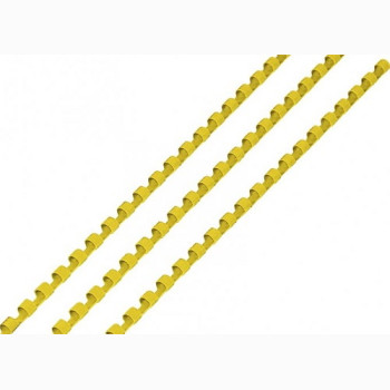 Пружина d6мм (20л/100шт) пластик желтая D&Art