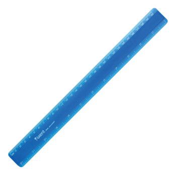 Линейка пластик. 30см матовая синяя Ах7530-02-A