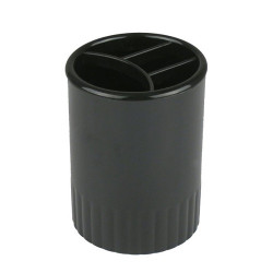 Подставка-стакан для ручек, пластик. черная (4-е отд.) D4009-01