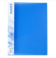Папка-cкоросшиватель А4 (CLIP А) пластик, с карманом синяя 1304-22-А
