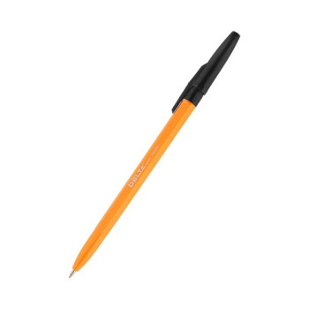 Ручка кулькова, (0,7) чорн. корпус помаранч. DB 2050-01