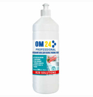 Средство (1000 мл) для мытья и дезинфекции сантехники ОМ24. Содержит соляную кислоту
