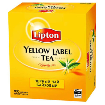 Чай в ф/п с/я (100шт*2г) Yellow Label