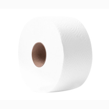 Туалетная бумага, целлюлозная, белая (91мм*190мм/120м) 2-х слойн./1000 отрывов "Джамбо"