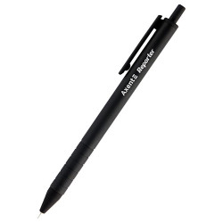 Ручка маслянаа автоматична,Axent Reporter, колір корпусу чорна,(0,7мм), ab1065-01-a