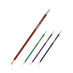 Олівець графітний з гумкою, тригранний, Ax9003-А