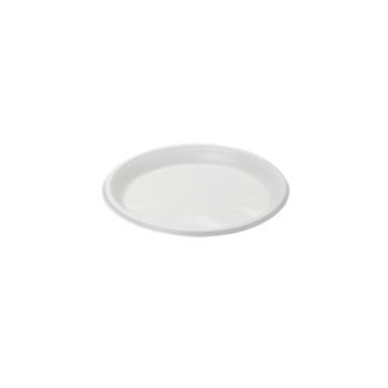 Тарілка пластикова, біла, для гарячих та и холодних  продуктів  D160 h16 (50шт)