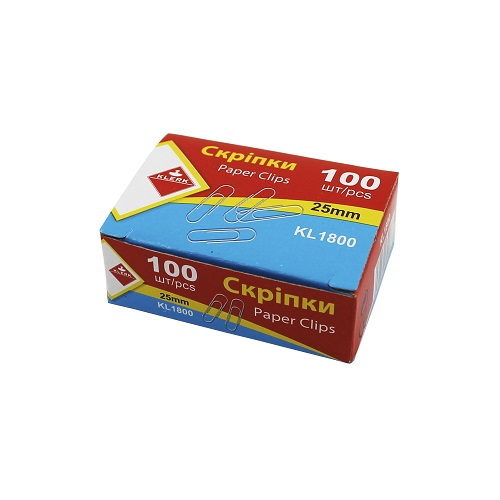 Скріпки 25мм (100шт) KL1800