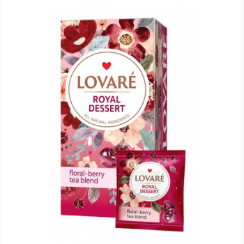 Чай квітковий та фруктовий "Royal Dessert" (1,5г*24шт) Lovare