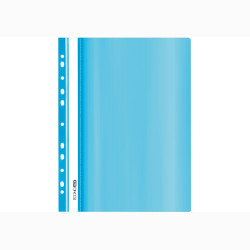 Швидкозшивач А4 пластик. з перфорацією блакитний пастельний E31510-82
