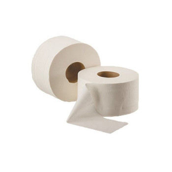 Туалетная бумага, целлюлозная, белая (91мм*190мм/120м) 2-х слойн./1000 отрывов "Джамбо"TJ030