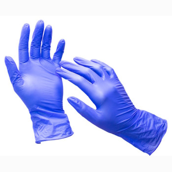 Перчатки нитриловые не опудр. L (200 шт) синяя Igar 