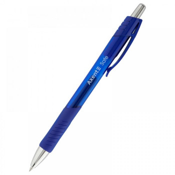 Ручка гелева автоматична з грипом, синя, Safe , (0,5мм) ag1074-02-A