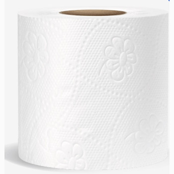 Туалетная бумага, целлюлозная, белая на гильзе (91мм*105мм/20м) 2-х слойн. TP021