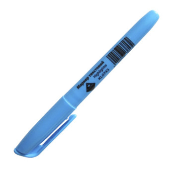 Маркер текстовий, (2-4мм), клиноподібний синій, KL0743