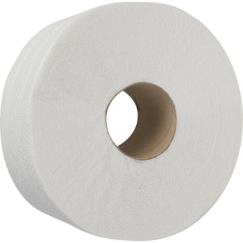 Туалетная бумага, целлюлозная, белая (90мм*190мм/100м) 2-х слойн."Джамбо