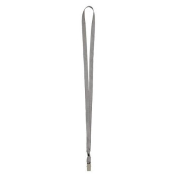 Шнурок для бейджа з металевим кліпом 465мм  (сірий)