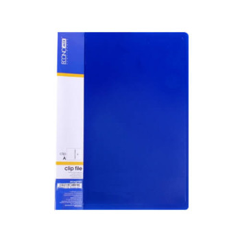 Папка-швидкозшивач А4 з пружинним механізмом Economix CLIP A, синя, 700мкм Е31201-02