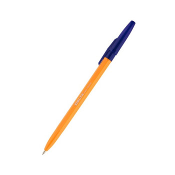 Ручка кулькова, корпус помаранчевий, колір чорнил синій,(0,7мм) DB 2050-02