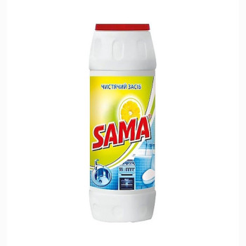 Чистячий засіб, (500г) "Sama" з  ароматом лимону