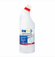 Дезинфицирующее средство для унитазов и раковин универсальное ОМ24 (1000 мл) Содержет хлор