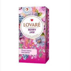 Чай ягодный с малиной и черной смородиной (1,5г*24 ф/п)  "Berry Jam" Lovare